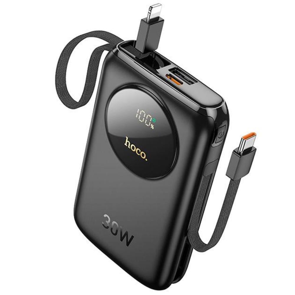 Повербанк Hoco Q19 10 000 mAh 30W с поддержкой быстрой зарядки Черный (21-3-30000)