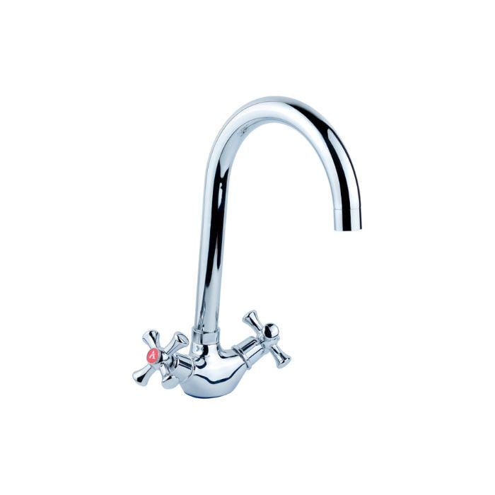 Змішувач Aquatica PL-4B455C PL 1/2" для кухні на гайці (27445401)