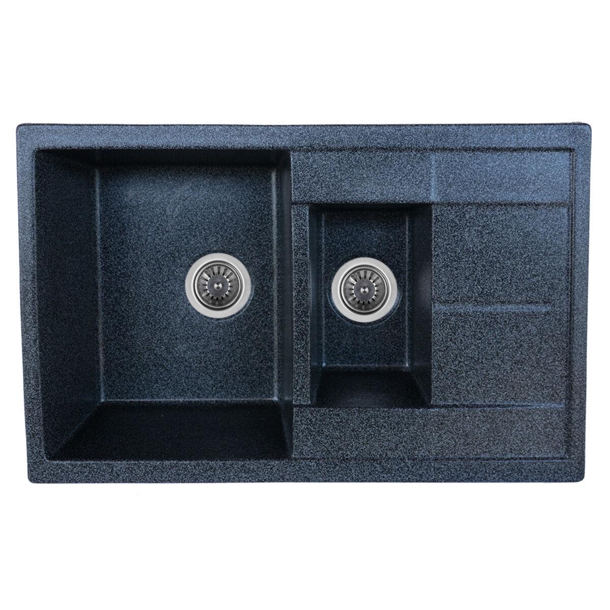 Мойка для кухни Platinum 7850W Kessan гранит глянец Антрацит Мойка для кухни Platinum 7850W Kessan гранит глянец Антрацит