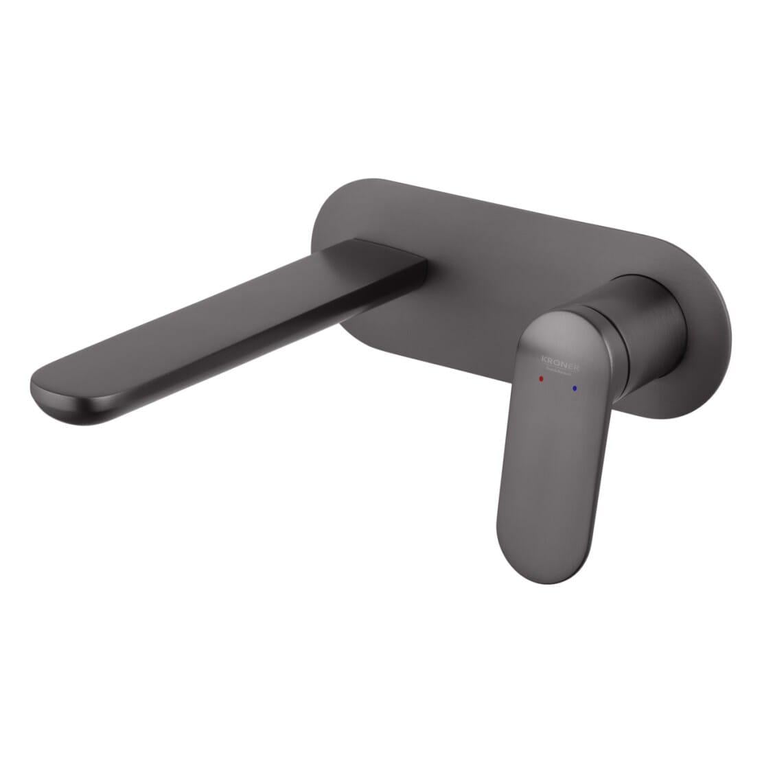 Змішувач для раковини Kroner Element 211133B-5301 прихованого монтажу Графіт матовий (CV035948)