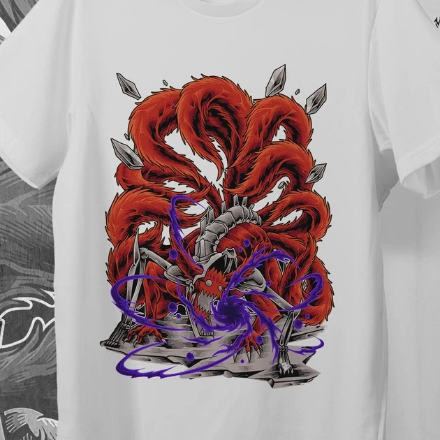 Футболка мужская с принтом Наруто Киборг Девятихвостый р. 48 (Anime0036)
