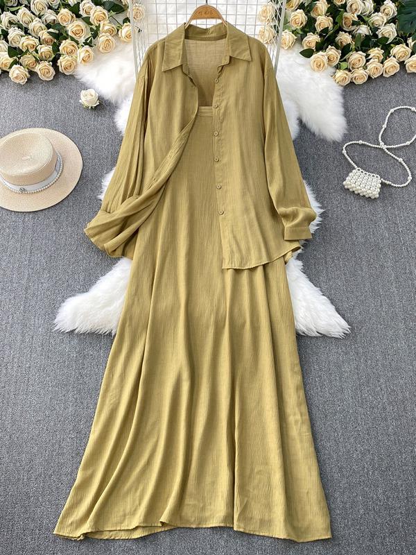 Костюм-двойка женский летнее платье и рубашка L (GF-15) - фото 6