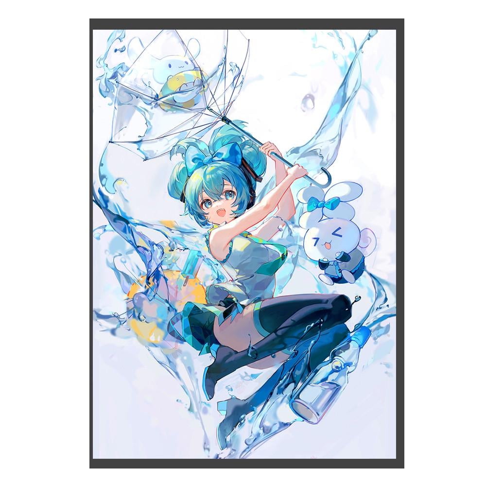 Постер плакат аниме Мику Вокалоид Vocaloid А3 42х29 см (poster_0753)