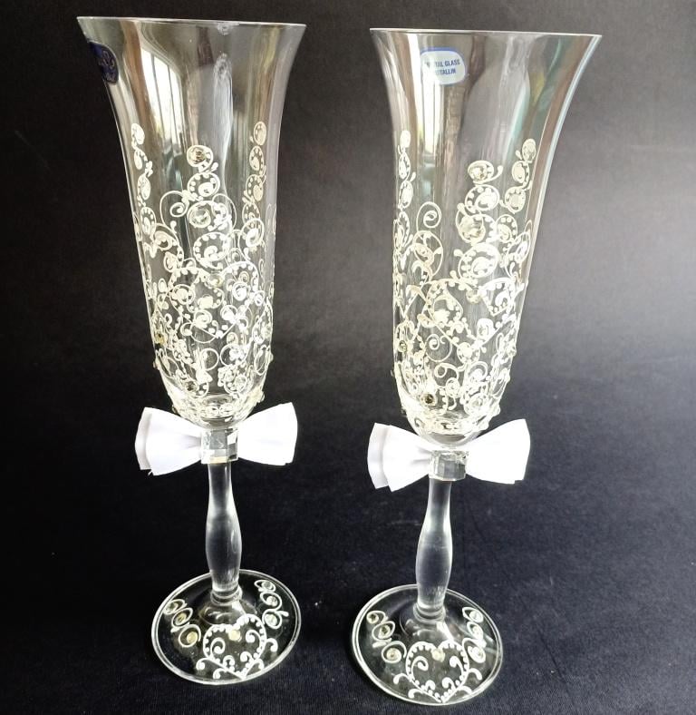 Бокалы свадебные Bohemia Sandy 190 мл 2 шт. (8511)