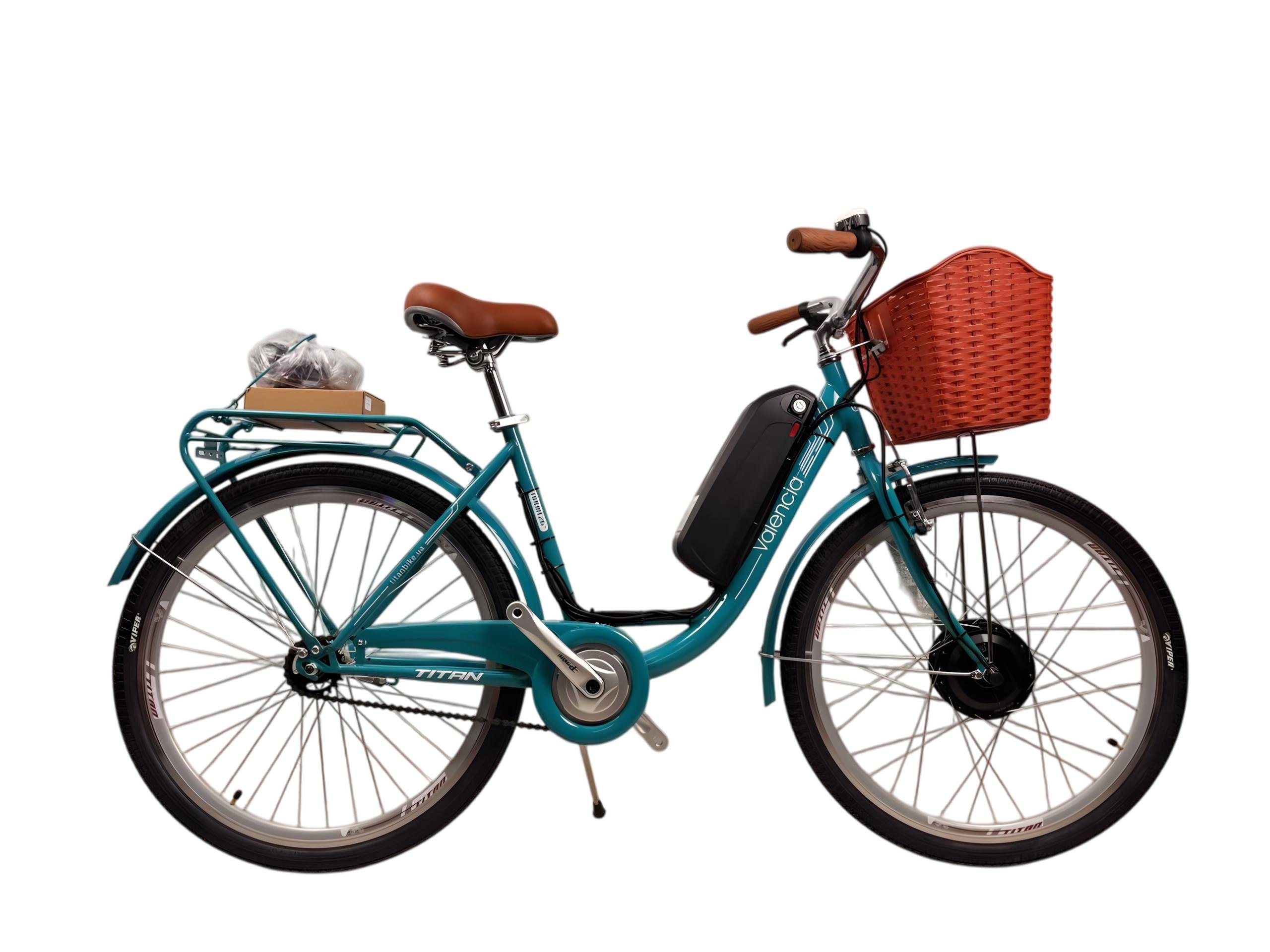 Электровелосипед Titan Valencia 26" 18" передний 500 W 48 V 10 Ah Зеленый