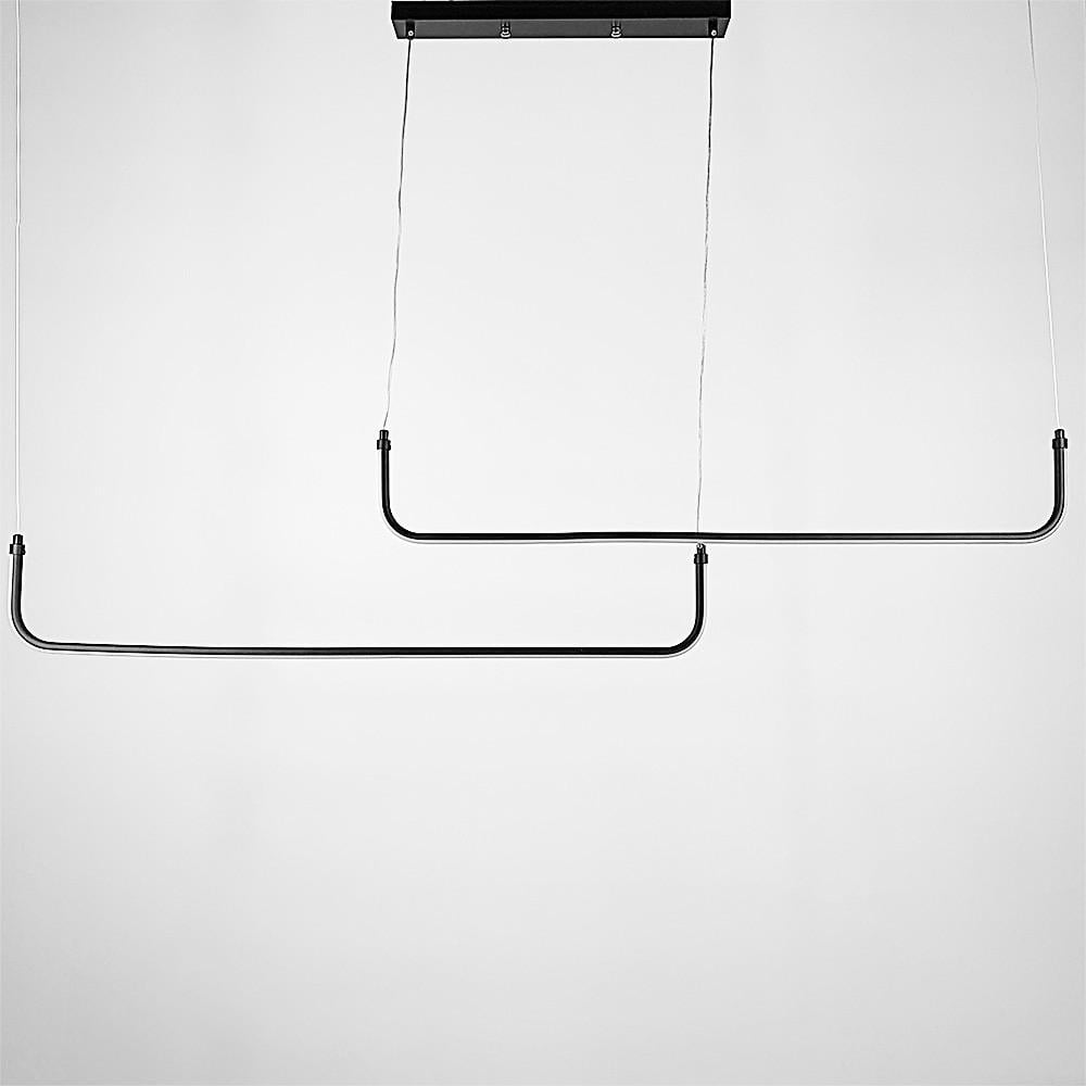 Люстра лінійна LED з 2-а лініями 90 см 2 по 65 см Чорний (H 28L-2-900 BK) - фото 2 Люстра лінійна LED з 2-а лініями 90 см 2 по 65 см Чорний (H 28L-2-900 BK) - фото 2