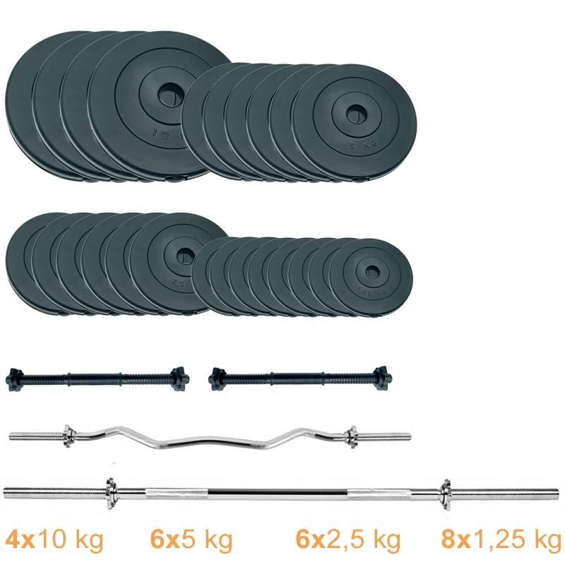 Набор штанг с гантелями Newt Gym Set 2 Rock Pro 110 кг (NE-PL-SET2-110) - фото 6