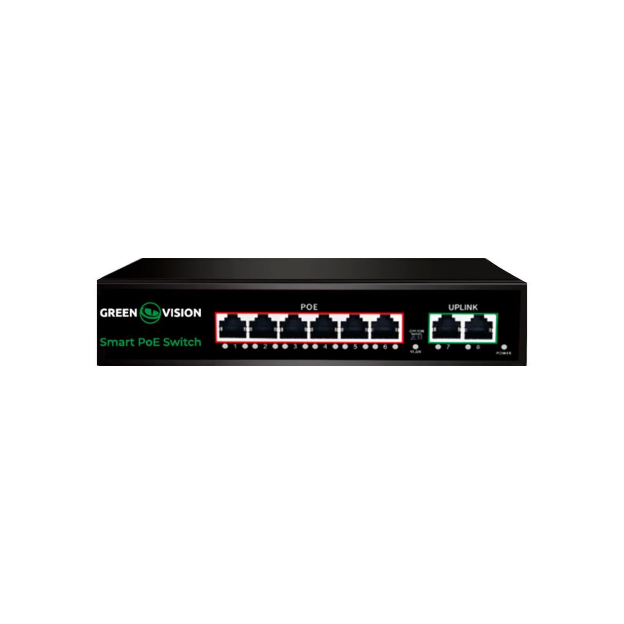 Коммутатор сетевой POE GV-020-D-6G+2PG
