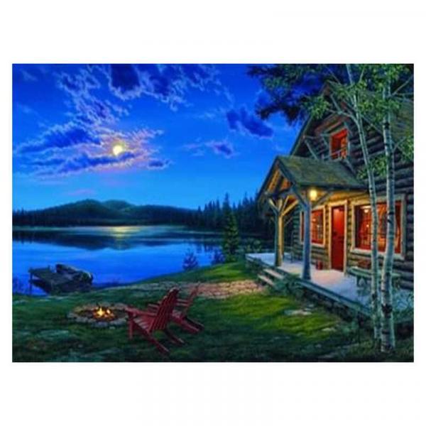 Алмазна мозаїка TK Group Пейзаж 40х30 см з рамкою в коробці (GB72315-mt)