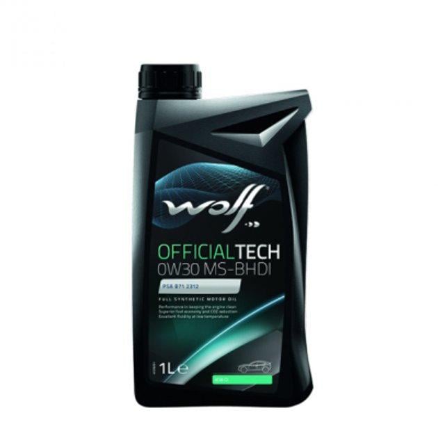Моторное масло WOLF OfficialTech MS-BHDI C2 0W-30 1 л (8323393)