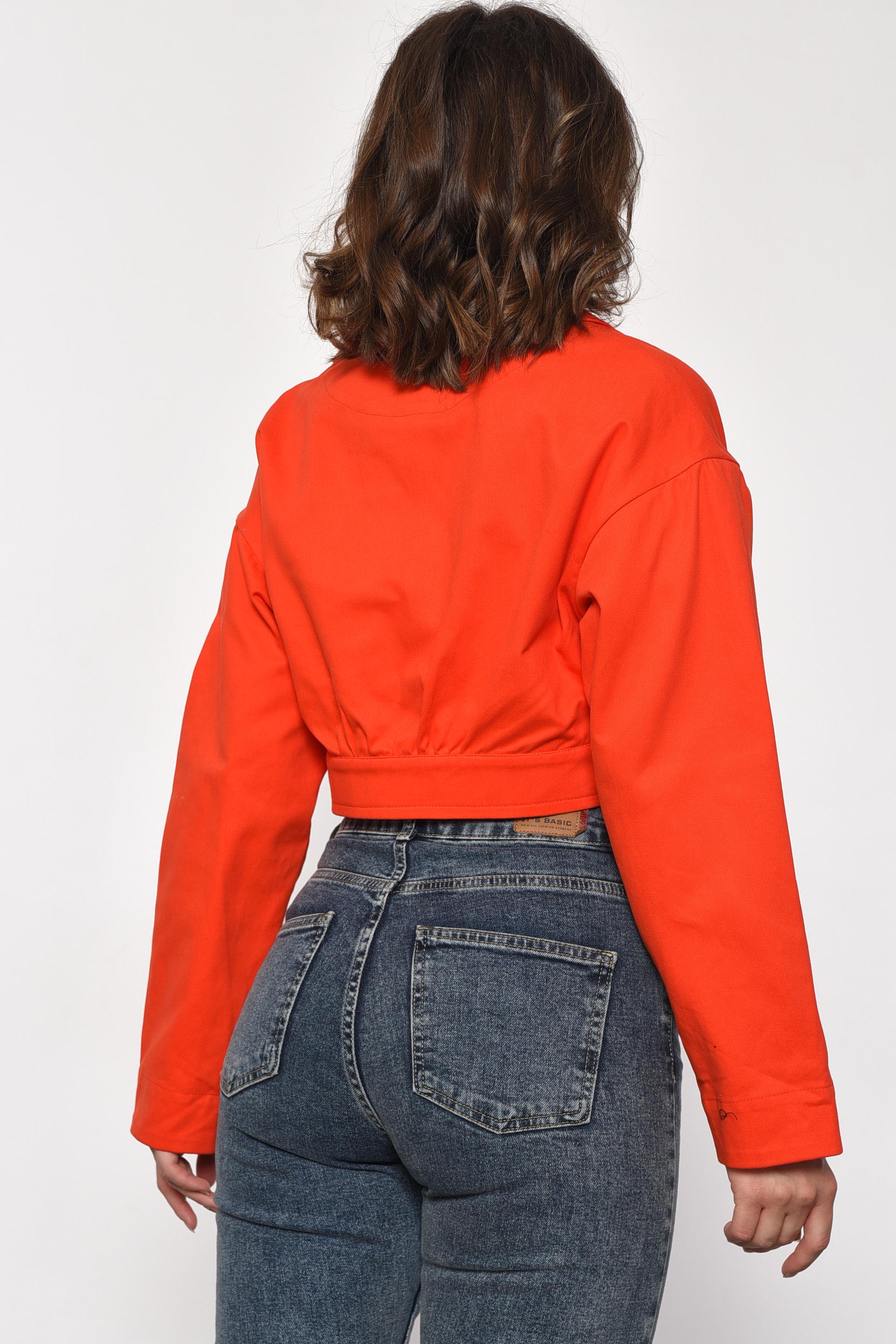 Піджак жіночий р. 46 Кораловий (184394) - фото 3 Піджак жіночий р. 46 Кораловий (184394) - фото 3