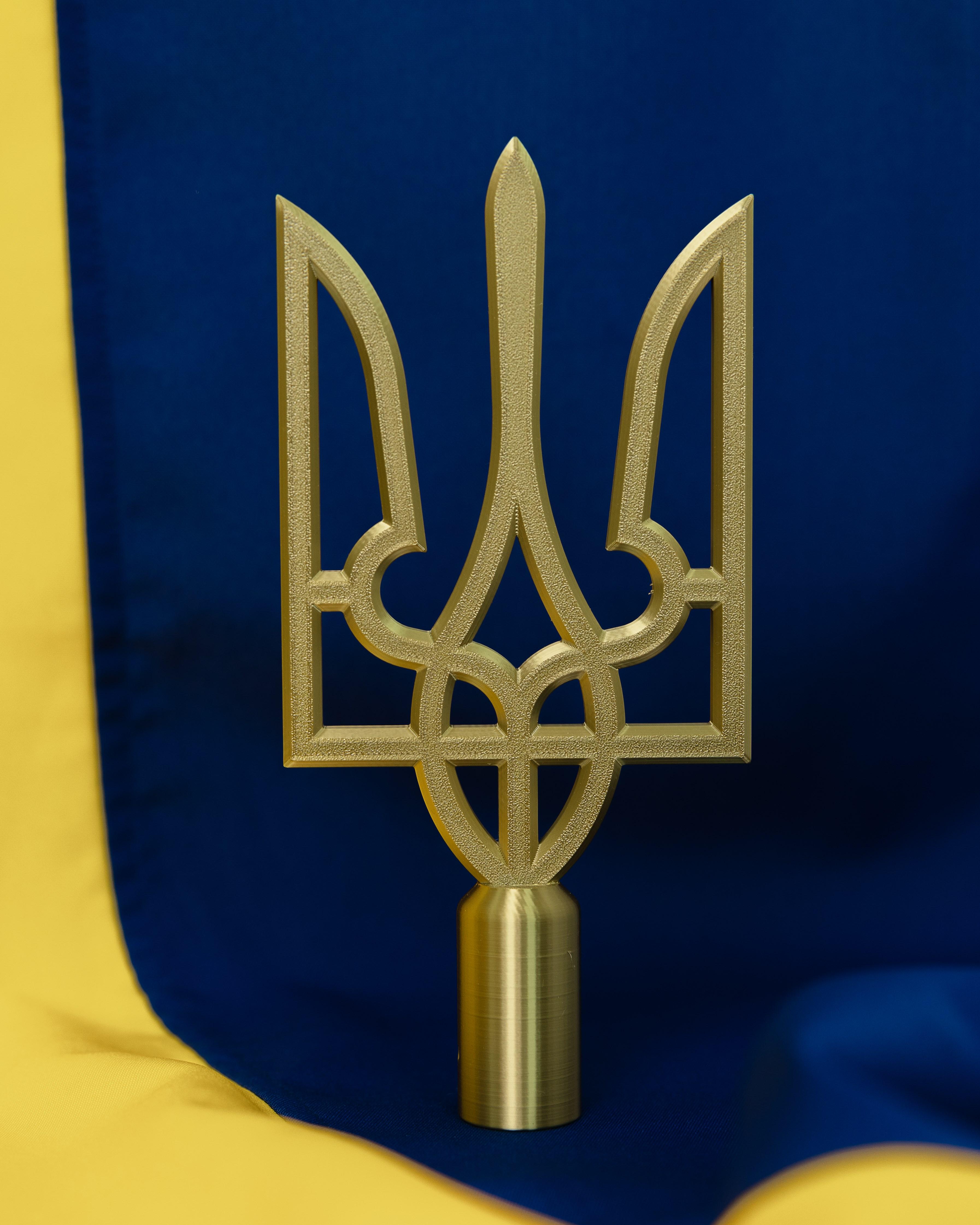 Навершие Трезубец на флаг Бронзовый (0002398)