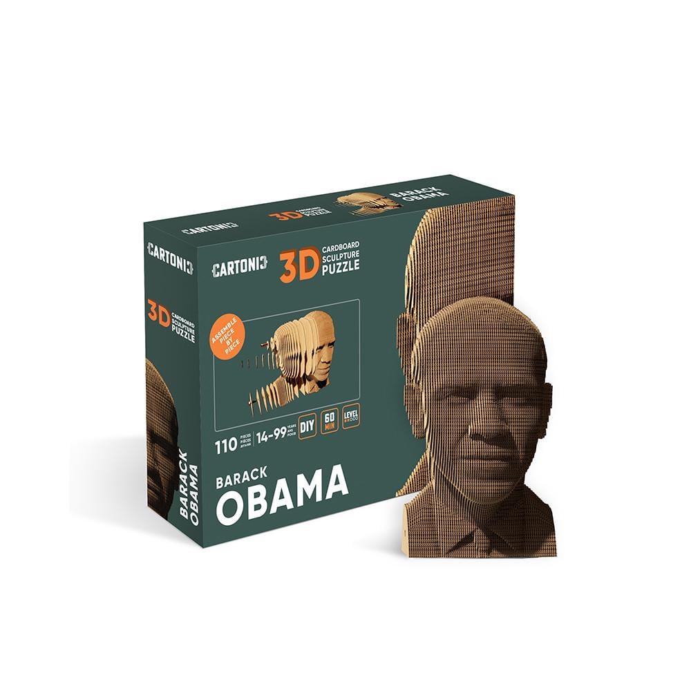 Пазл-конструктор 3D картонный Cartonic 3D Puzzle BARACK Барак Обама (33394570)