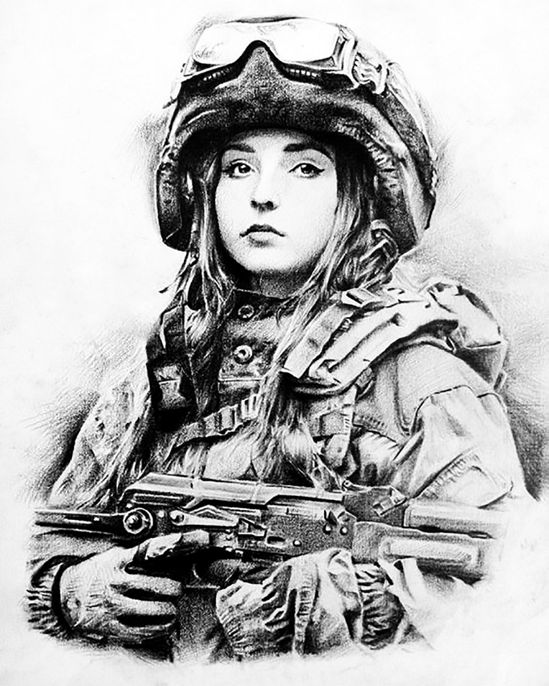 Алмазная мозаика Чарівний діамант Красавица Украины 40x50 см (КДИ-1368)