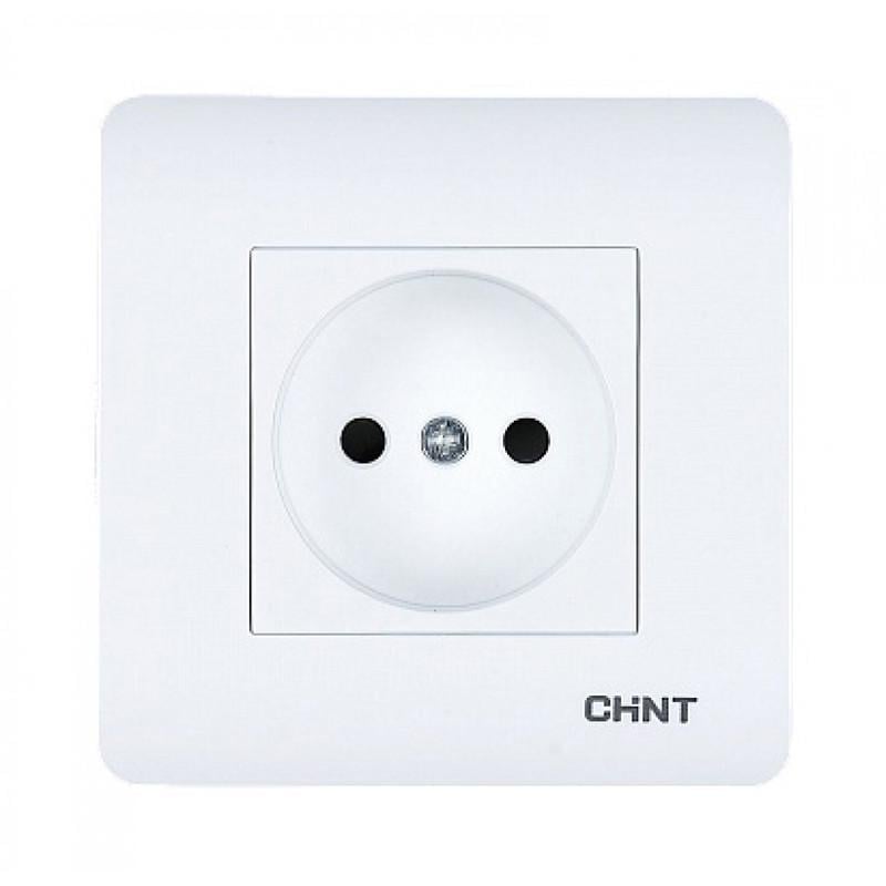 Розетка CHINT NEW3 без заземления Белый (715391)