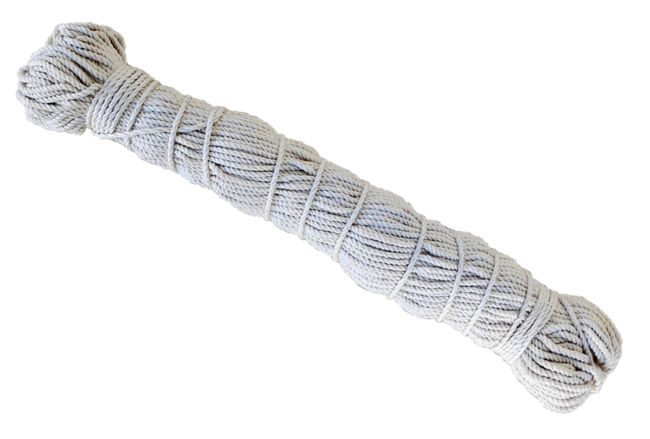Веревка витая хлопчатобумажная 5,0 мм х 100 м (0682)