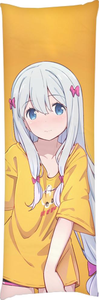 Подушка дакимакура Girl Orange 50x150 см (13545859)