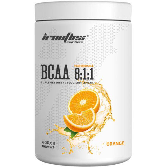 Аминокислота BCAA для спорта IronFlex BCAA Performance 8-1-1 400 г 80 порций Orange
