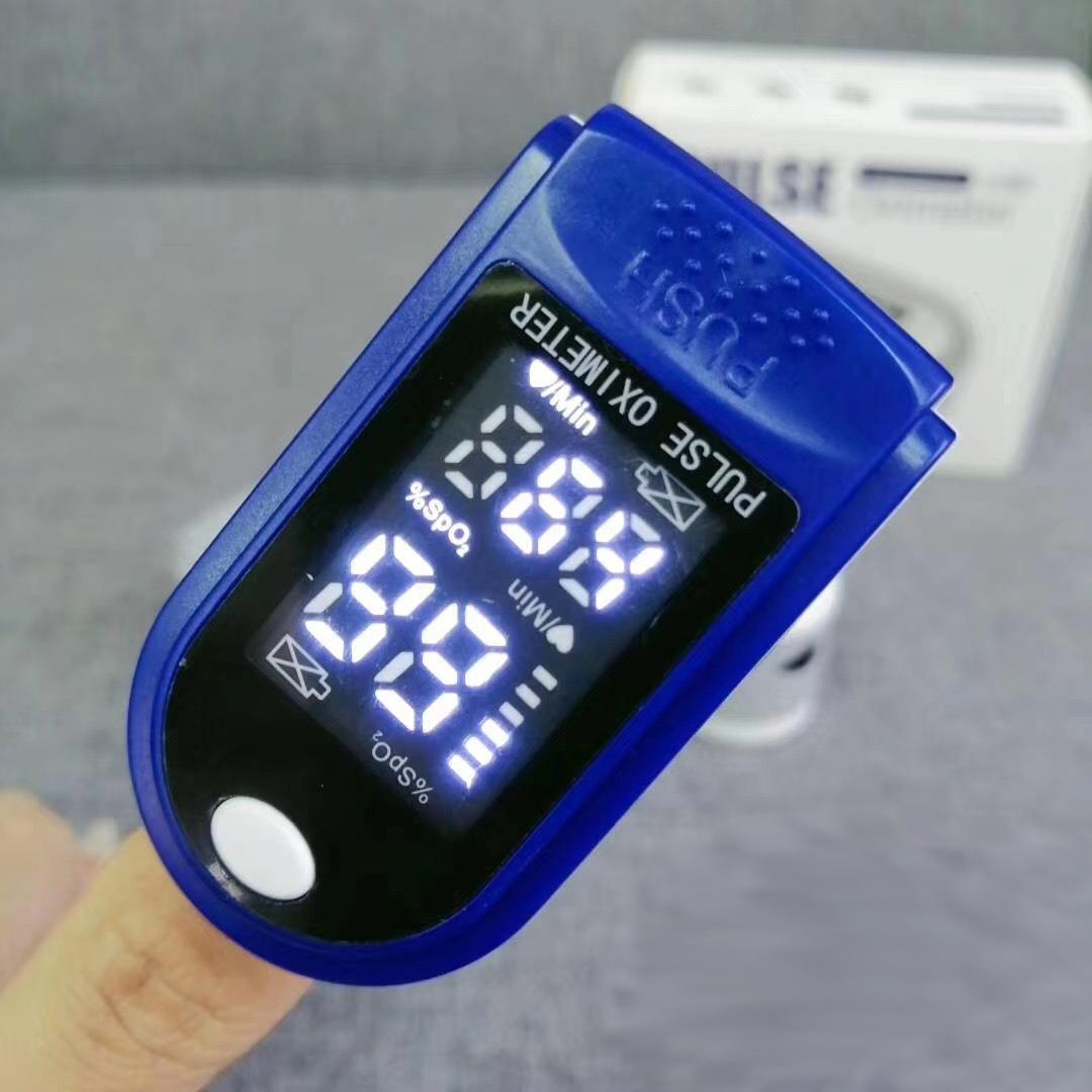 Пульсоксиметр на палец Pulse Oximeter SP02 Синий - фото 3