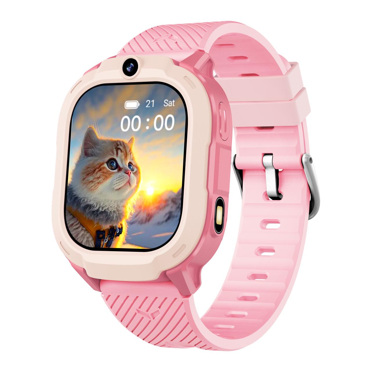 Смарт часы детские T70 SIM GPS Android 4G Розовый (31799096)