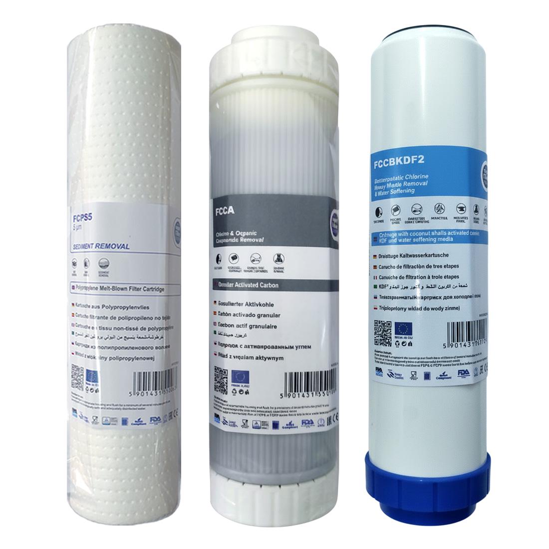 Набор картриджей Aquafilter Кокосовый активированный уголь/Загрузка для очистки и смягчения воды (2381748862) Набор картриджей Aquafilter Кокосовый активированный уголь/Загрузка для очистки и смягчения воды (2381748862)