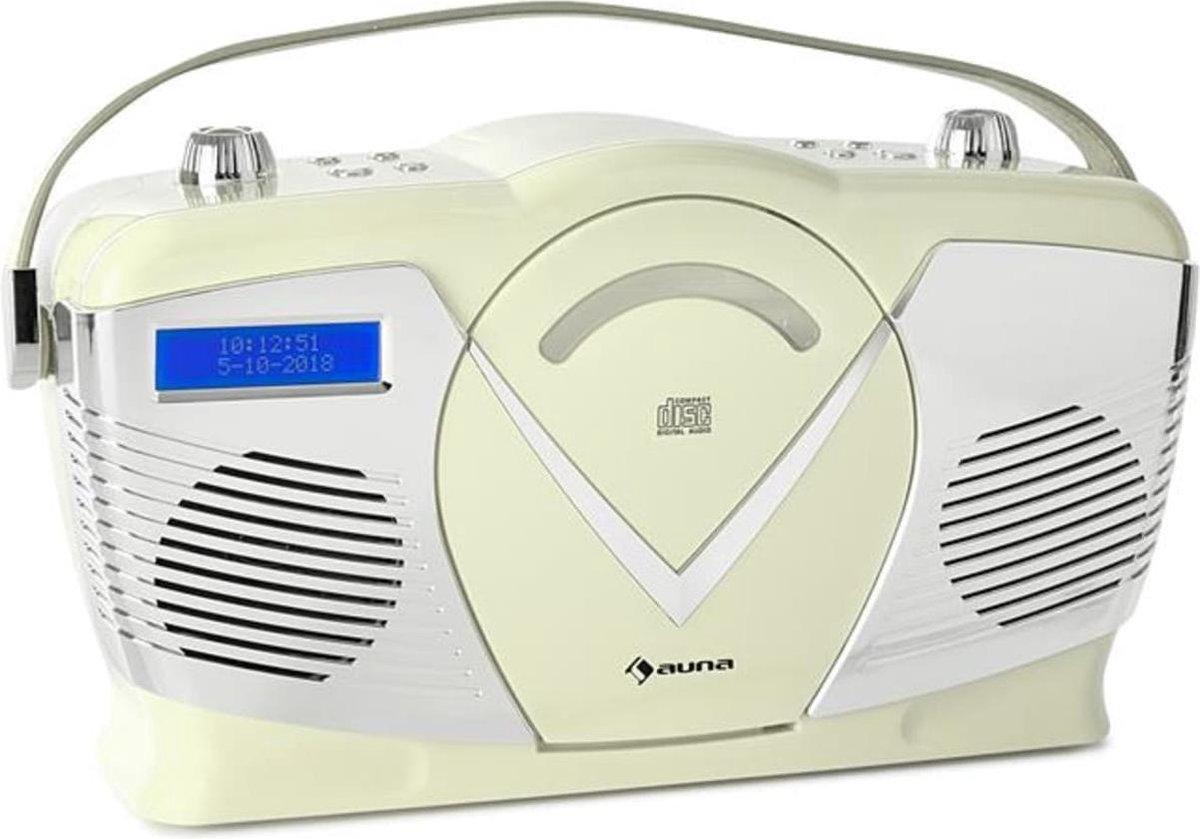 Програвач в стилі ретро Auna RCD-70 DAB радіо FM DAB+ CD плеєр USB Bluetooth