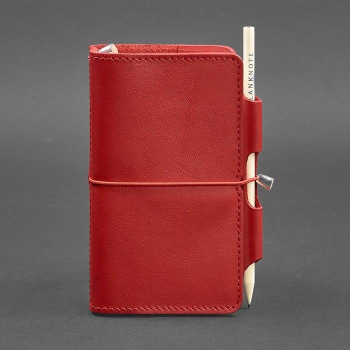 Блокнот жіночий шкіряний Софт-бук 3.0 Червоний (A-026871)