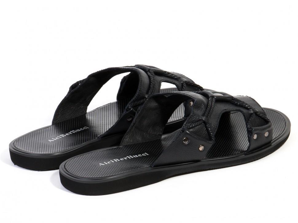 Шлепанцы мужские Aici Berllucci 7152708 натуральная кожа р. 44 Темно-синий (11921) - фото 3 Шлепанцы мужские Aici Berllucci 7152708 натуральная кожа р. 44 Темно-синий (11921) - фото 3