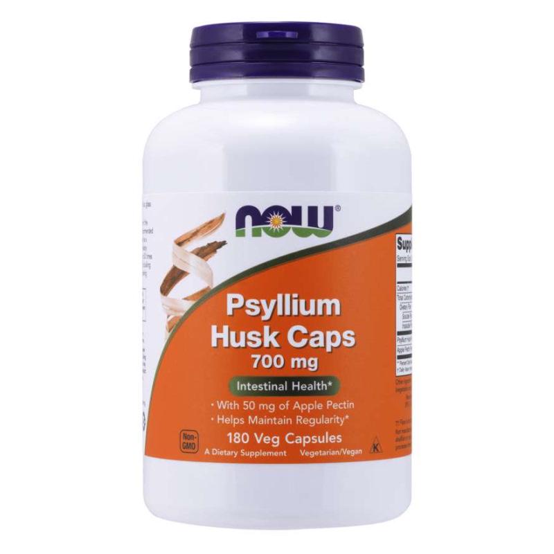 Натуральна добавка NOW Psyllium Husk 700 мг 180 вегакапс. (7867)