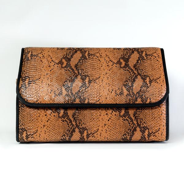 Сумка-органайзер в багажник CarsBAG 30x50x30 см Экокожа под медную змею (acb-1037-30х50х30-19)