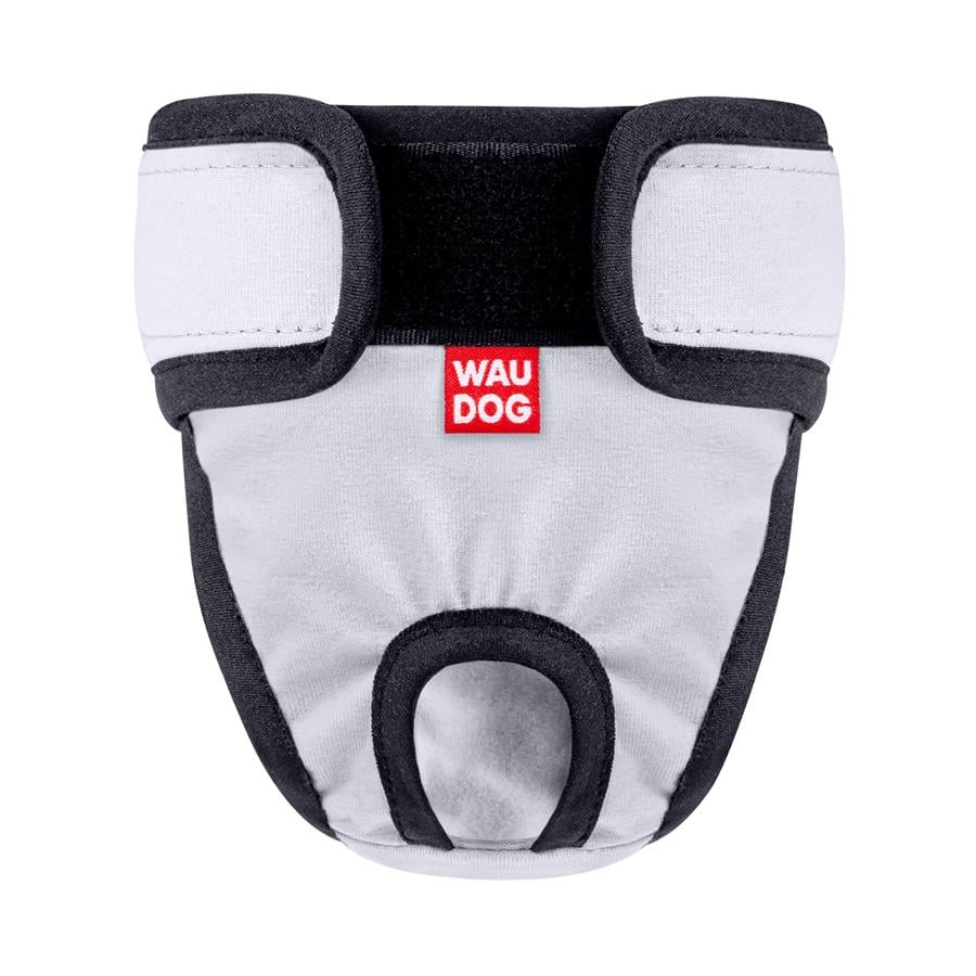 Труси для котів і собак гігієнічні Waudog Vet на липучках XL А 56-68x18 см Grey (678511) - фото 2