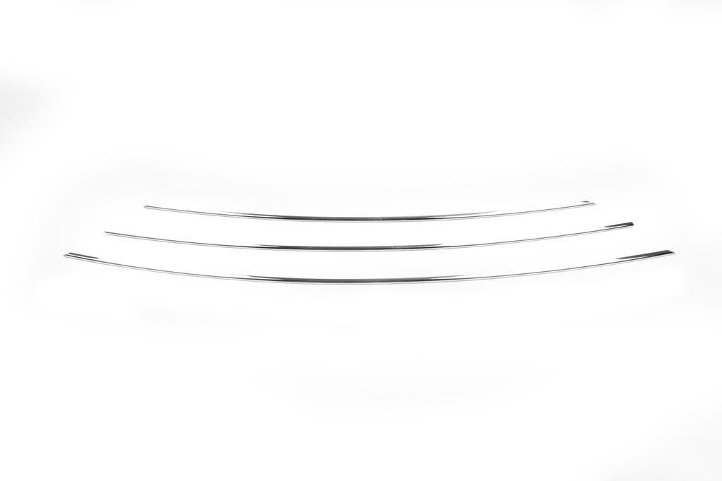 Накладка на передний бампер для Opel Astra K 2016 нержавеющая сталь 3 шт.