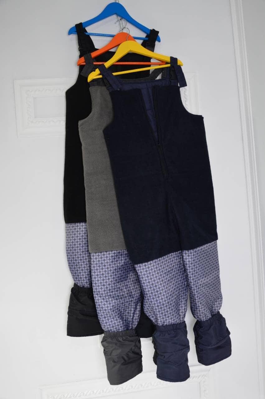 Напівкомбінезон зимовий для дівчинки 134 см Темно-сірий (PN-14587-134тс) - фото 6