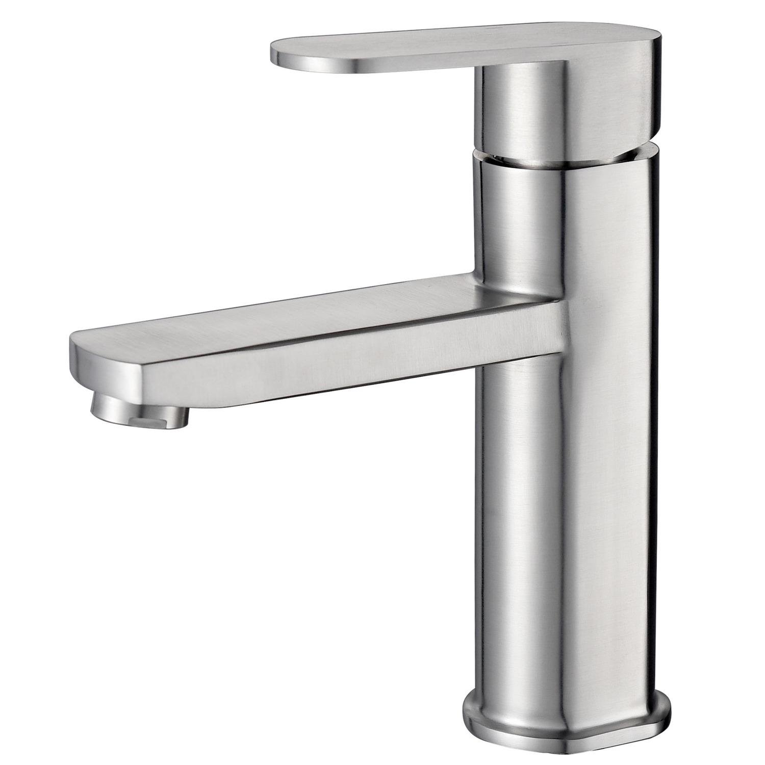 Змішувач для умивальника Lidz Luna LDLUN001FNKS46094 одноважільний Сатин (234766)