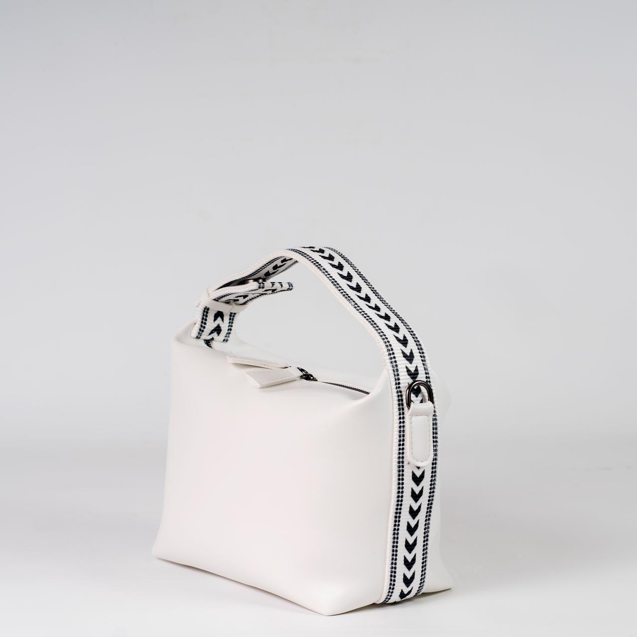 Сумка женская KVITUCHA № 53-24 почтальон с длинным ремешком Белый - фото 3