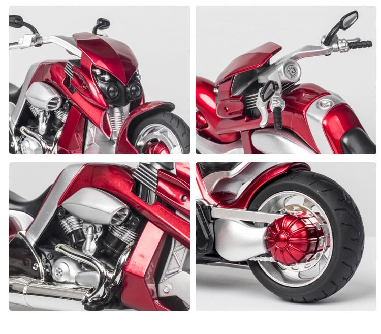 Іграшковий мотоцикл металевий TK Group Travertson V-REX 1:12 для дітей звук/підсвітка/амортизація (28443801) - фото 8 Іграшковий мотоцикл металевий TK Group Travertson V-REX 1:12 для дітей звук/підсвітка/амортизація (28443801) - фото 8