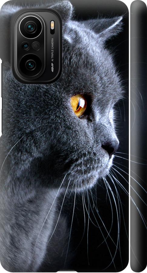 Чехол на Xiaomi Poco F3 Красивый кот (3038m-2280-42517)