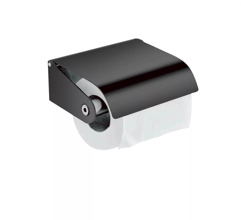 Тримач туалетного паперу Stella Dodatki 13,5х9х6,5 см Чорний матовий
