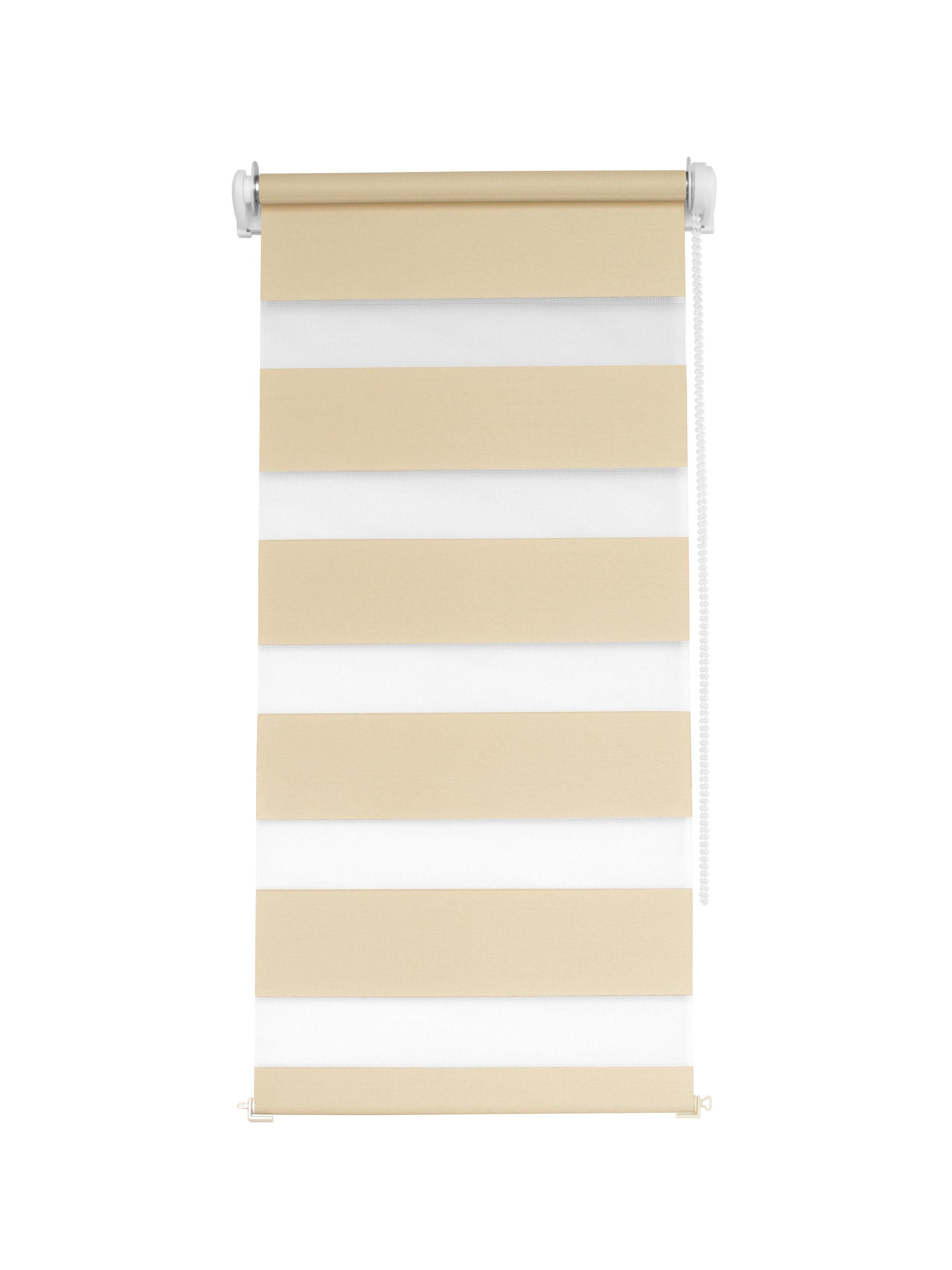 Рулонная штора день-ночь Franz Deco ВН-1003 открытого типа 25х160 см Капучино (DN10103561)