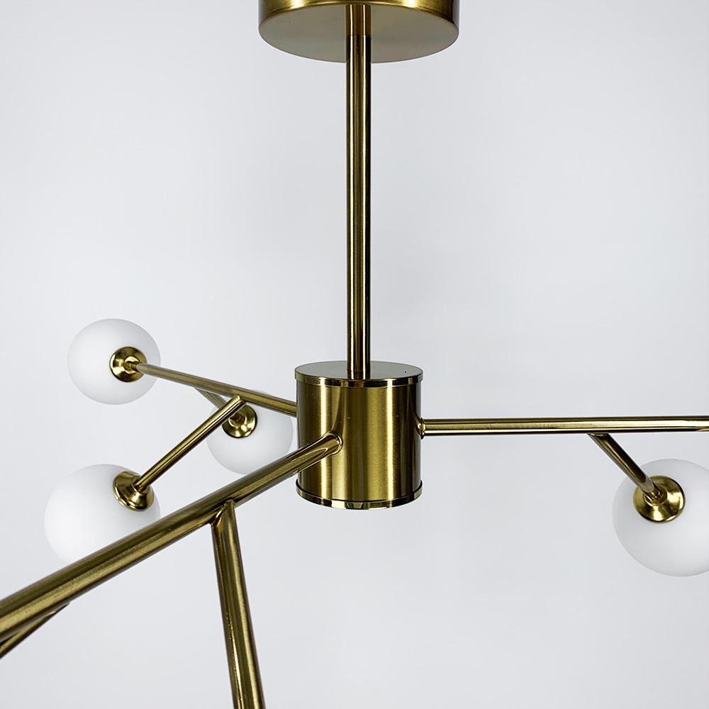 Люстра стельова Grand Bunch на 9 плафонів Ø 110 см Латунь (AOC 20/9 АВ) - фото 7