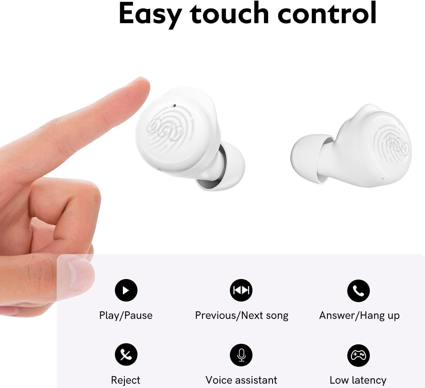 Наушники Xiaomi QCY T17 Low Latency Wireless Earbuds White - фото 8