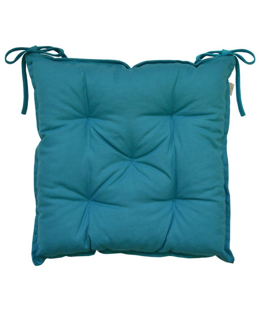 Подушка на стул 40х40 см Бирюзовый