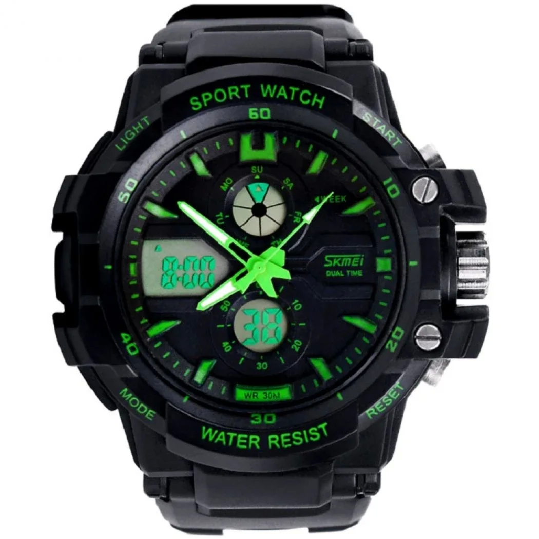 Годинник наручний Skmei 0990 Green (17100)