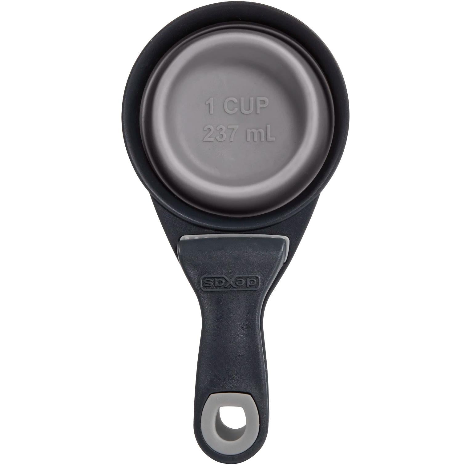 Мерный стакан для корма Dexas Collapsible KlipScoop с клипсой 240 мл Светло-серый (PW660432429)