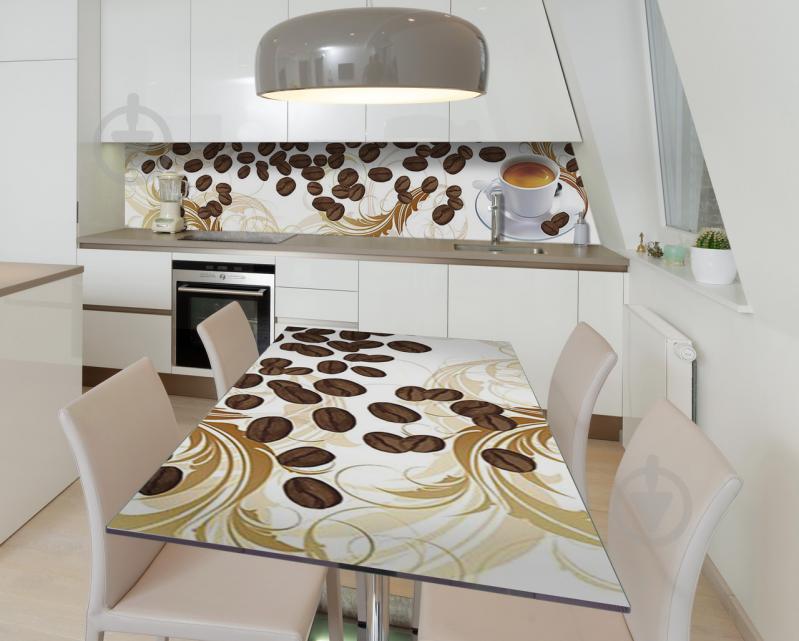 Наклейка виниловая на стол Zatarga "Нарисованный Кофе" 600х1200 мм Наклейка виниловая на стол Zatarga "Нарисованный Кофе" 600х1200 мм