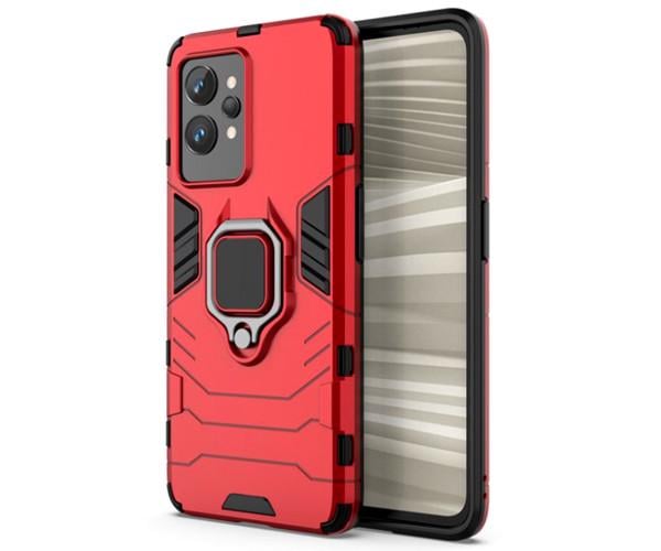 Чехол накладка Ricco Black Panther Armor для Realme GT2 Pro Красный