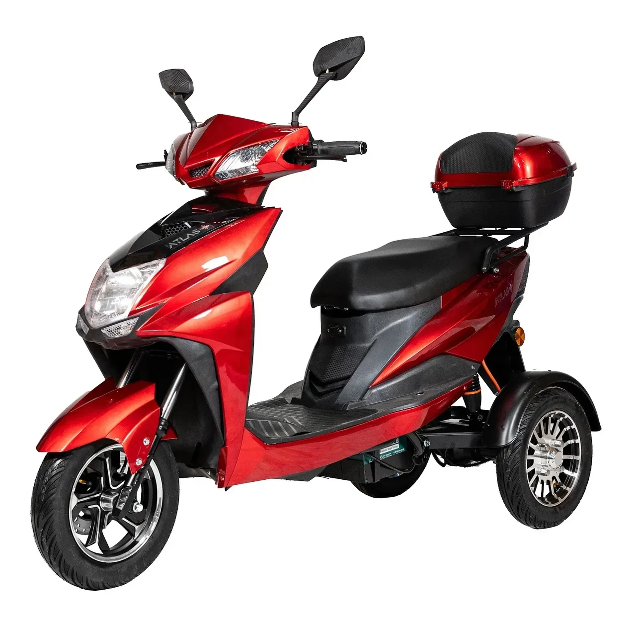 Электроскутер ATLAS Falcon Trike Box 1500W Red (4012)