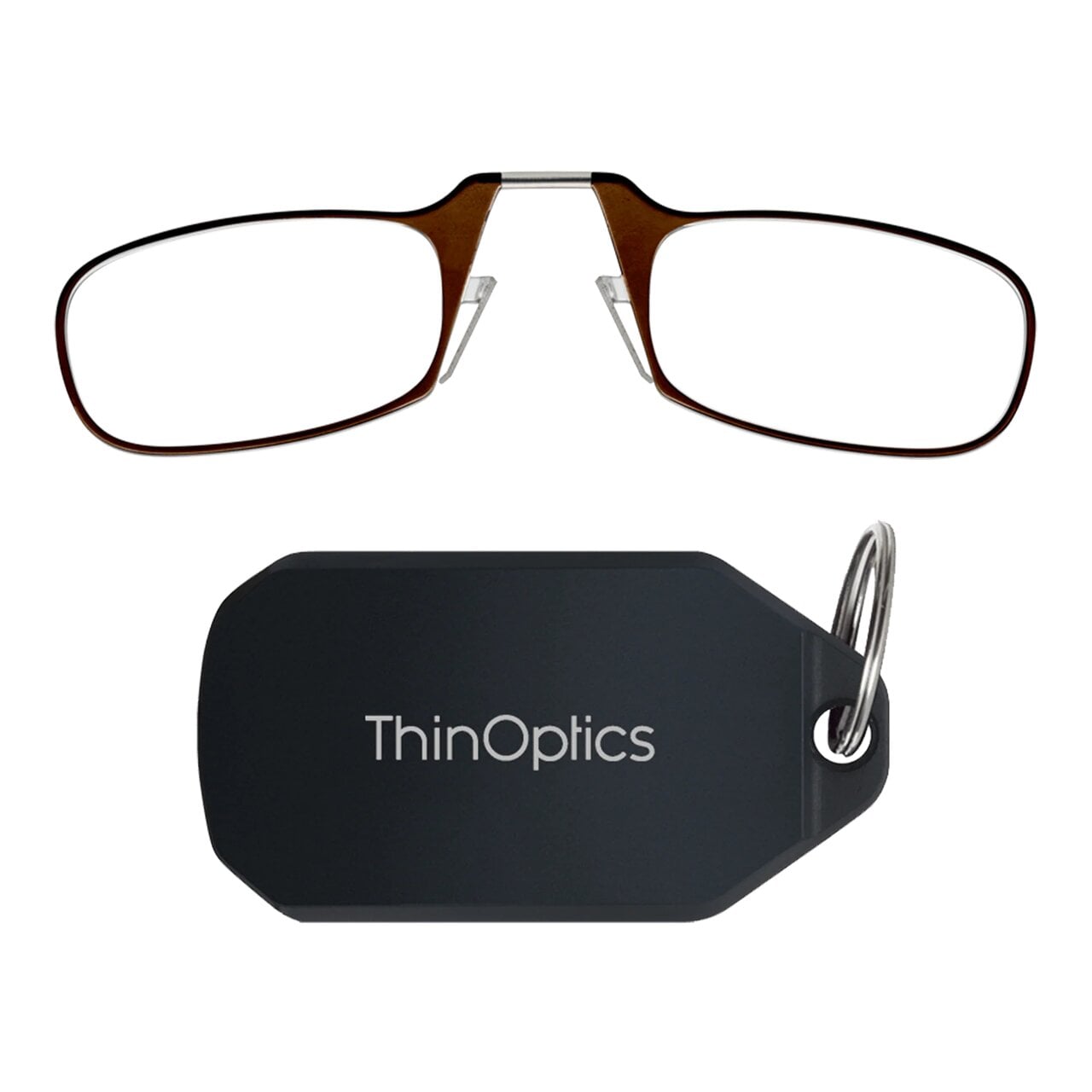 Очки для чтения Thinoptics с брелоком/диоптрий '+2,00 Коричневый (KCB2.0Br)