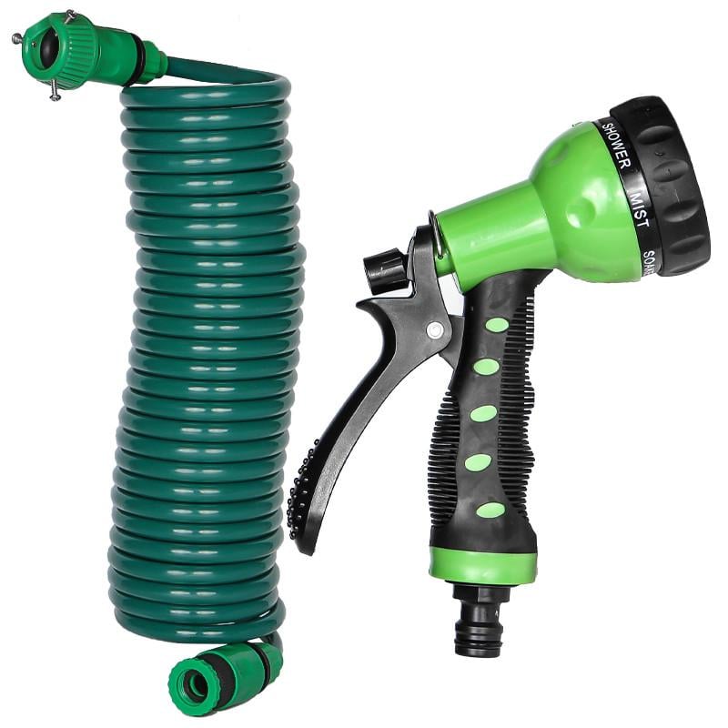 Набор поливочный BLUEBIRD BB-2301 шланг на катушке и пистолет с распылителем 7 режимов 7,5 м (11479191)