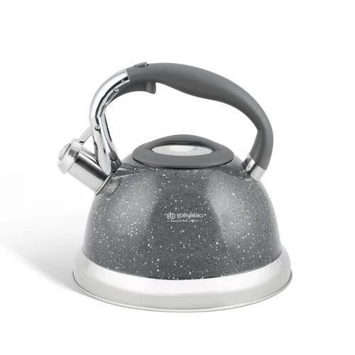 Чайник со свистком Edenberg EB-1955 с мраморным покрытием и турбо индукционным дном 3 л (EB-1955-2) - фото 2